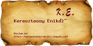 Keresztessy Enikő névjegykártya