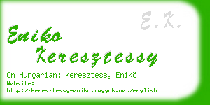 eniko keresztessy business card